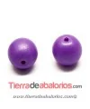 Bola Acrilica 8mm Agujero 1,8mm Púrpura
