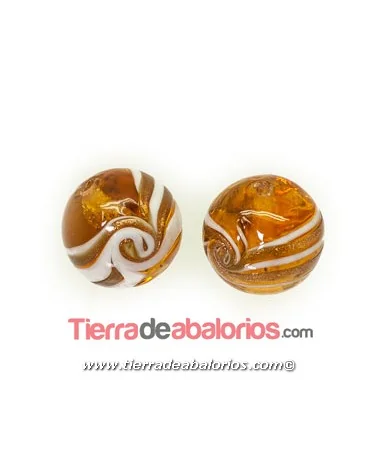 Cristal Bola Infinitos 16mm Agujero 1,8mm, Ambar Cristal Bola Infinitos 16mm Agujero 1,8mm, Ambar