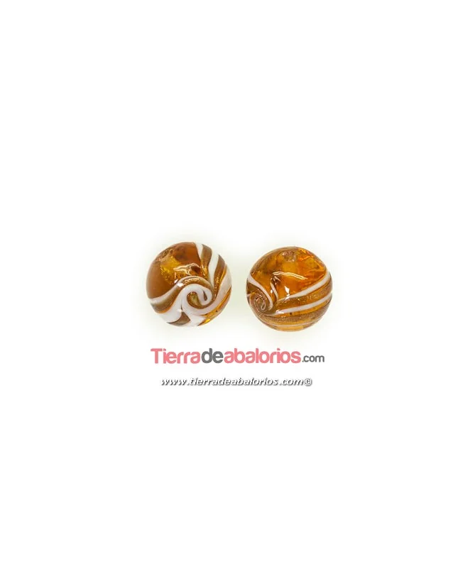 Cristal Bola Infinitos 16mm Agujero 1,8mm, Ambar