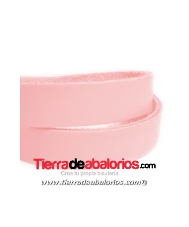Banda de Cuero 13x2,5mm, Rosa Bebé (20cm) Banda de Cuero 13x2,5mm, Rosa Bebé (20cm)