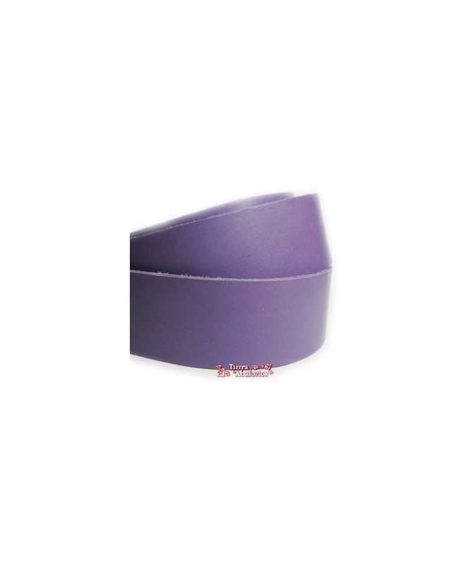 Banda de Cuero 30x2,5mm, Violeta (20cm)