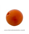 Perla de Cristal Checo 4mm, Naranja Opaco