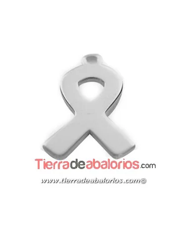 Colgante Lazo 14x5mm con Anilla, Plata de Ley