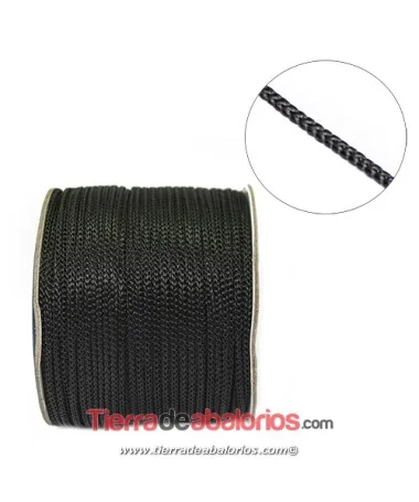Cordón Trenzado 2mm, Negro