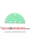 Colgante Plexyglass Semicirculo 25x13mm, Turquesa