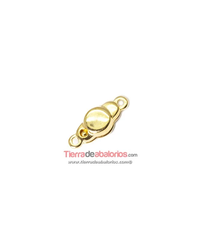 Cierre con Imán 17x7mm con 2 anillas, Dorado Cierre con Imán 17x7mm con 2 anillas, Dorado