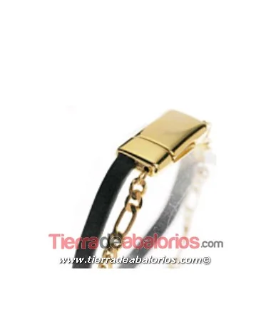 Cierre con Imán para Cuero y Cadena, Dorado Cierre con Imán para Cuero y Cadena, Dorado