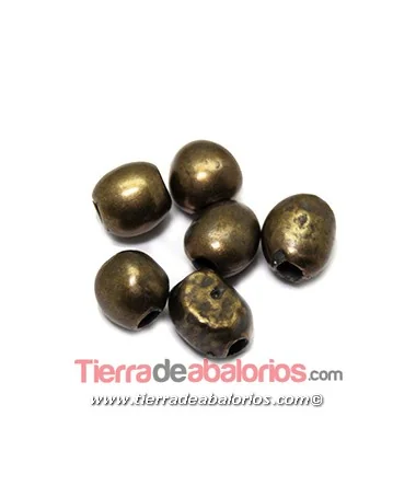 Entrepieza Pepitas Irregulares 10x8mm, Oro Viejo Entrepieza Pepitas Irregulares 10x8mm, Oro Viejo