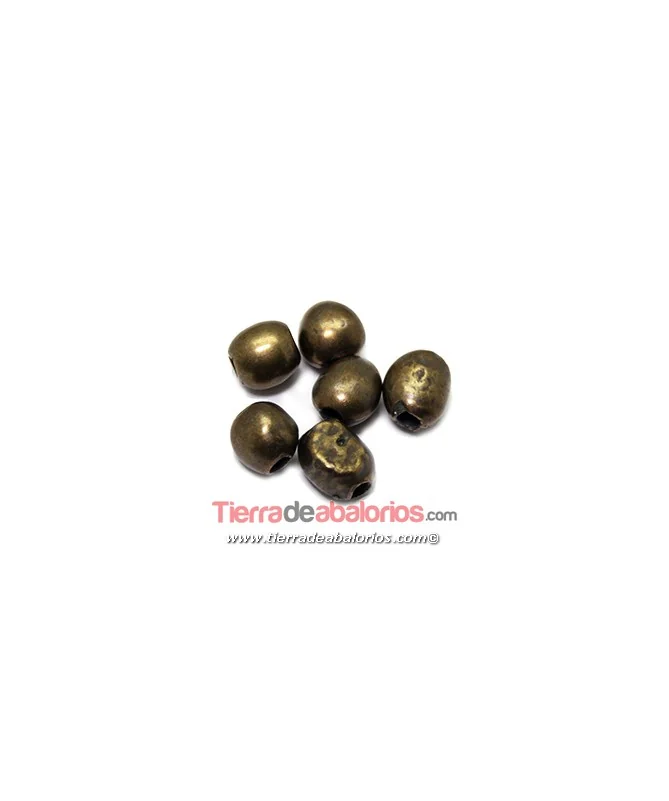 Entrepieza Pepitas Irregulares 10x8mm, Oro Viejo Entrepieza Pepitas Irregulares 10x8mm, Oro Viejo