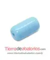 Barril Cristal Checo 20x11mm Agujero 2,5mm, Celeste