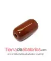 Barril Cristal Checo 20x11mm Agujero 2,5mm, Marrón