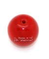 Perla de Cristal Checo 4mm, Rojo Coral