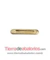 Conector Rugoso 34x6mm con 2 Agujeros, Dorado