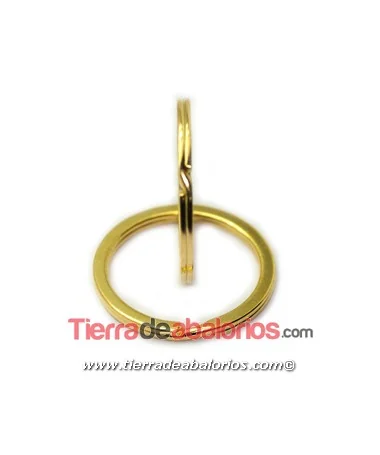 Anilla para Llavero 30mm, Dorada