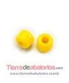 Preciosa Rola Bead 8x6mm Agujero 3,5mm Amarillo Op. (10 uds)