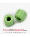 Preciosa Rola Bead 8x6mm Agujero 3,5mm Verde Op. (10 uds)