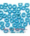 Cerámica Rondel 6x2,5mm Agujero 2,3mm Turquesa