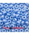 Donut Cristal Checo 9x5mm Agujero 3mm, Azul Pastel