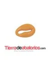 Concha Acrilica 13x18mm, Mostaza