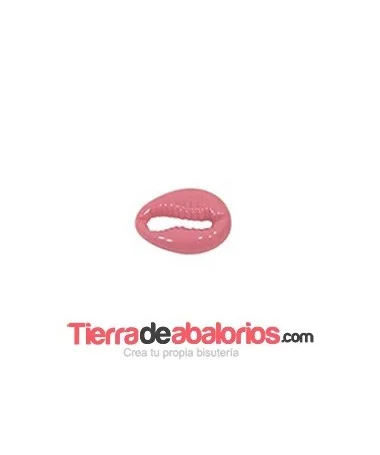 Concha Acrilica 13x18mm, Rosa