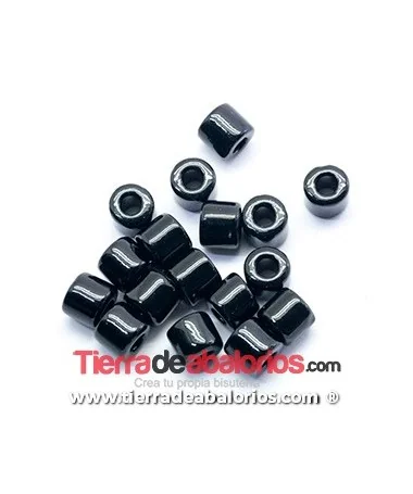 Preciosa Rola Bead 8x6mm Agujero 3,5mm Negro (10 uds) Preciosa Rola Bead 8x6mm Agujero 3,5mm Negro (10 uds)