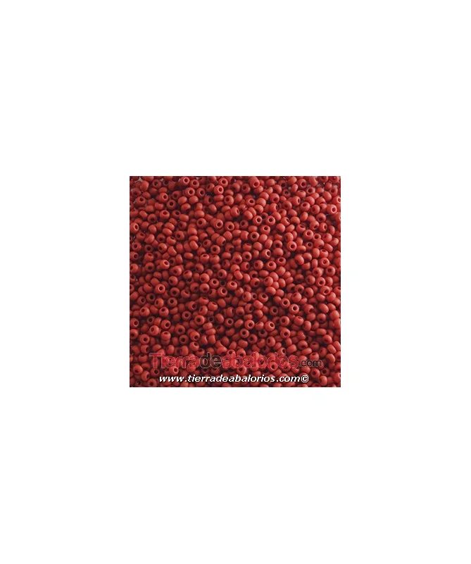 Rocalla 9/0 Rojo Cereza Mate Rocalla 9/0 Rojo Cereza Mate