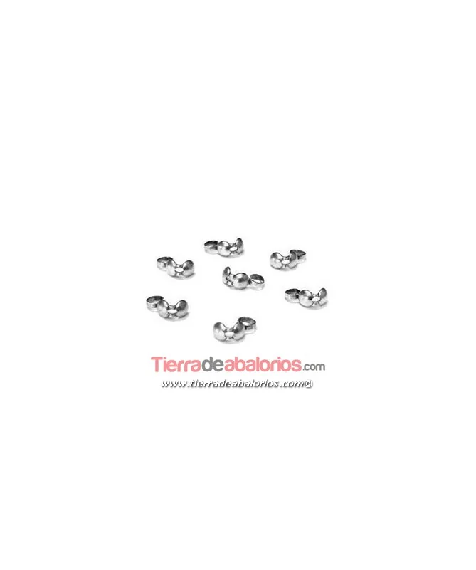 Terminal Tapanudos 4mm, Plateado (100 uds)