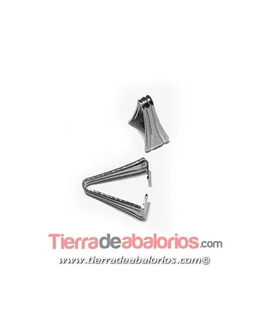 Porta Colgante 10x6mm, Plateada