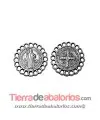Colgante Medalla Jesús 20mm, Plateada