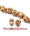Calavera Hueso Tallado 12x9mm Agujero 2mm