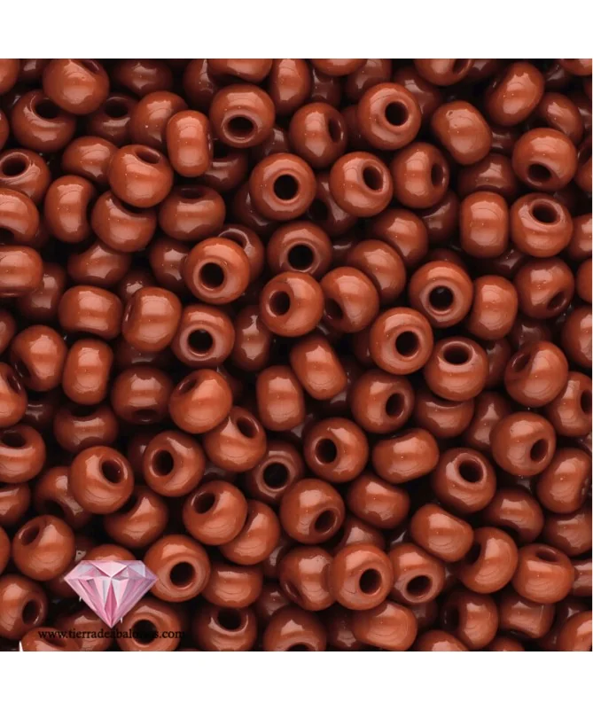 Rocalla 9/0 Marrón Chocolate Opaco Rocalla 9/0 Marrón Chocolate Opaco