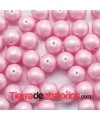 Perla de Cristal Checo 10mm Agujero 0,9mm, Rosa Pastel