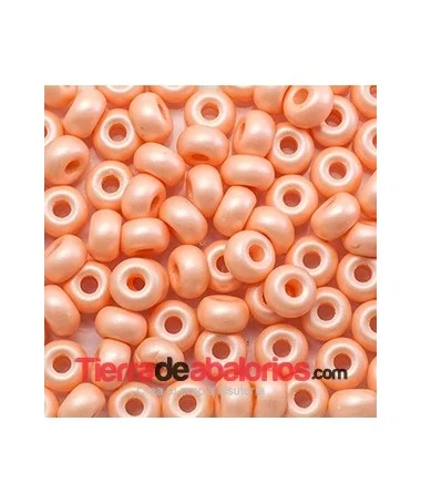 Donut Cristal Checo 9x5mm Agujero 3mm, Salmón Pastel