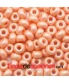 Donut Cristal Checo 9x5mm Agujero 3mm, Salmón Pastel
