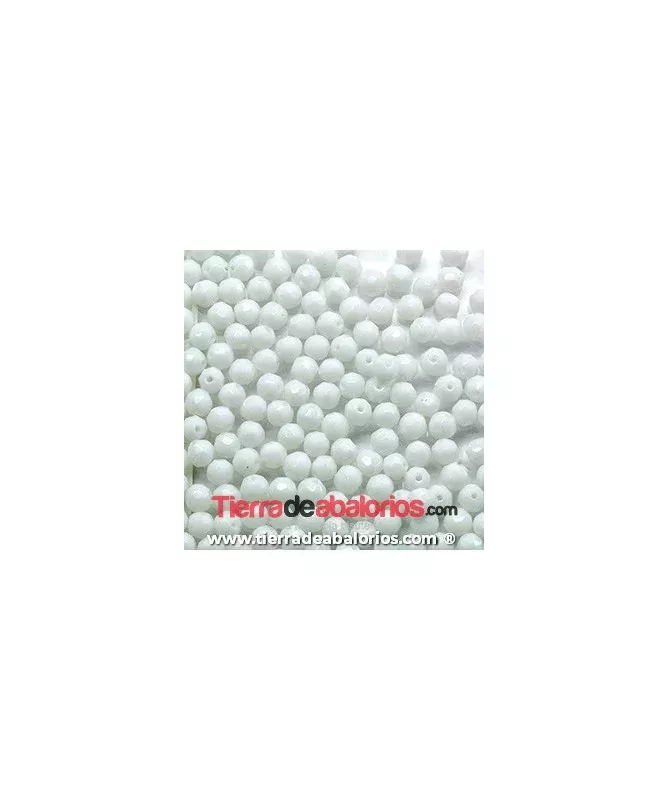 Jaspe Blanco Bola Facetada 4mm Agujero 0,8mm Jaspe Blanco Bola Facetada 4mm Agujero 0,8mm