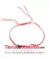 Pulsera Macramé Montada, Salmón