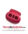 Cierre Pasador Cordón Doble 20x18mm, Rojo