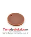 Colgante Metacrilato Moneda 19mm, Marrón