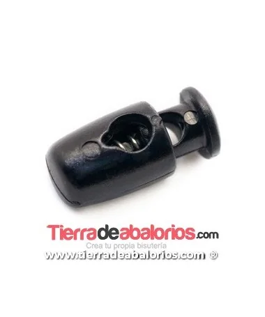 Pasador Cordón Pequeño 17x8mm, Negro