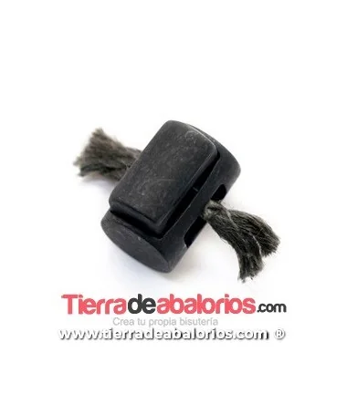Pasador Cordón Plano 16x12mm, Negro