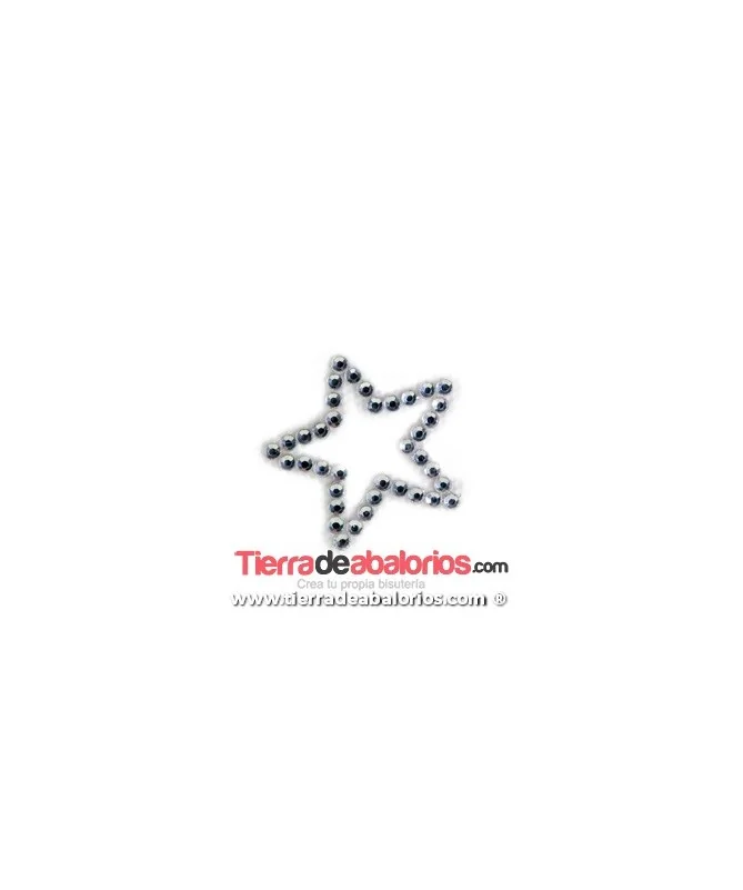 Estrella de Cristal Termo-adhesivo 32x30mm