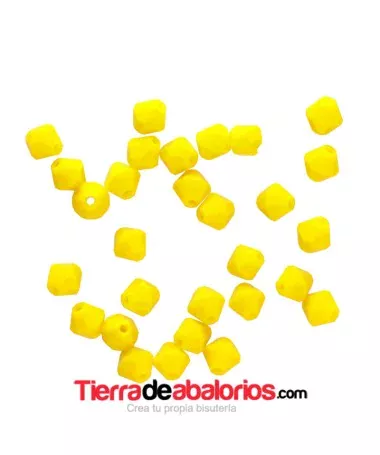 Tupi Bohemia 4mm - Amarillo Opaco (50uds.) Tupi Bohemia 4mm - Amarillo Opaco (50uds.)