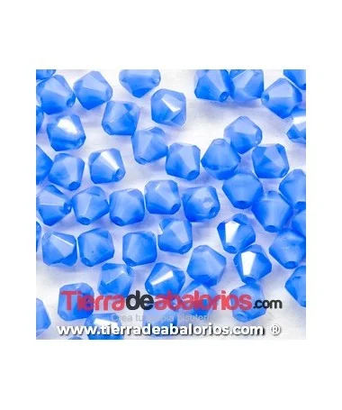 Tupi Bohemia 4mm - Capri Blue Opaco (50 uds.)