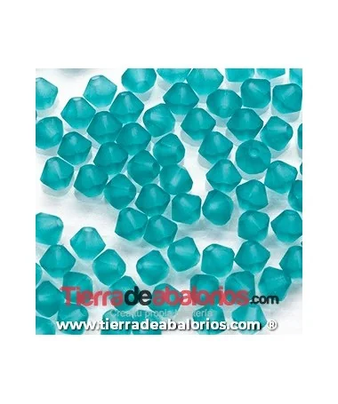 Tupi Bohemia 4mm - Blue Zircon Mate (50 uds.)