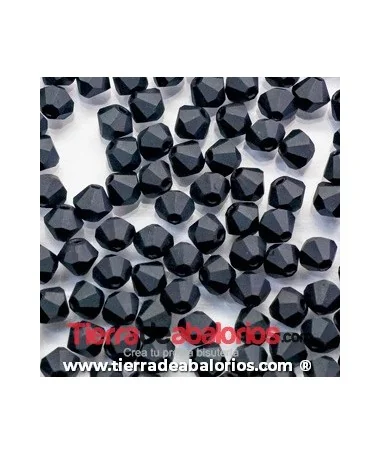 Tupi Bohemia 4mm - Jet Mate (50 uds.)