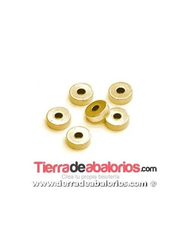 Aro Liso 6x2mm Agujero 1,8mm, Dorado