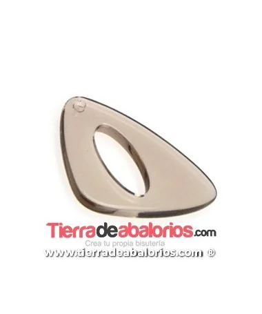 Colgante Acrílico 35x37mm, Gris Colgante Acrílico 35x37mm, Gris