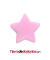 Estrella Silicona Alimentaria 12mm Agujero 2,2mm, Rosa