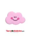 Nube de Silicona 30x20mm Agujero 2mm, Rosa