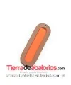 Colgante Metacrilato 55x18mm, Marrón y Naranja